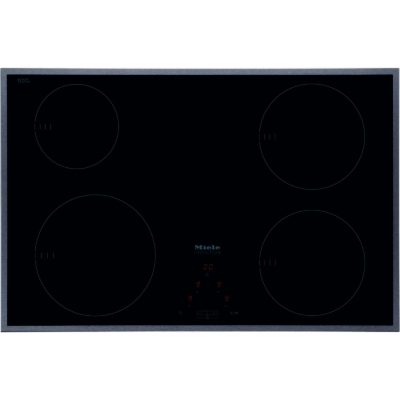 Miele KM6118 80cm Induction Hob with Stainless Steel Trim